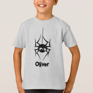 Spider Web Personaliseer Halloween T-shirt