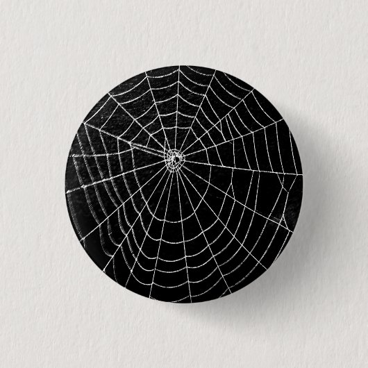 SPIDER WEB RONDE BUTTON 3,2 CM (Voorkant)