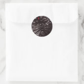 Spider Web Ronde Sticker (Tas)