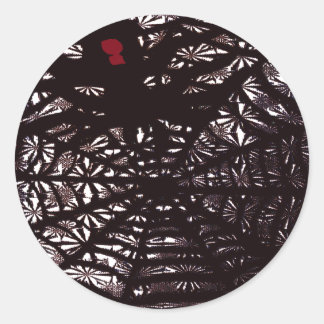 Spider Web Ronde Sticker