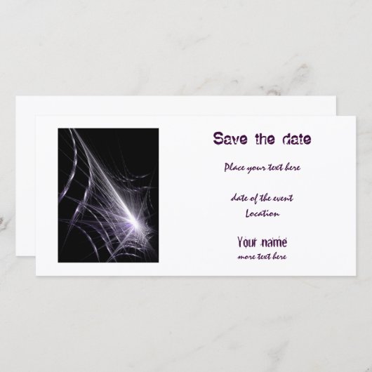 Spider Web Save The Date (Voorkant / Achterkant)