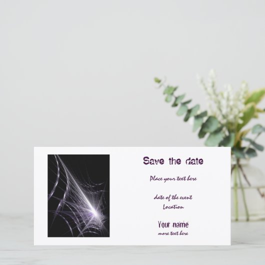 Spider Web Save The Date (Staand voorkant)