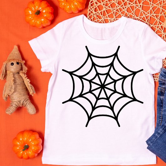 Spider Web Silhouette Halloween T-shirt