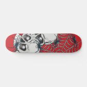 Spider Web Skull Persoonlijk Skateboard (Horizontaal)