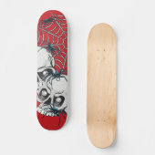 Spider Web Skull Persoonlijk Skateboard (Voorkant)