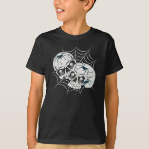 Spider Web Skulls T-shirt