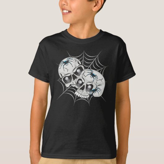 Spider Web Skulls T-shirt (Voorkant)