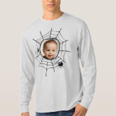 Spider web spiderweb spooky leuke foto t-shirt (Voorkant)