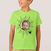 Spider web spiderweb spooky leuke foto t-shirt (Voorkant)