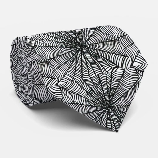 Spider Web Stropdas (Opgerold)