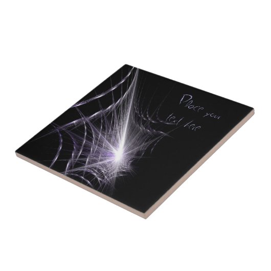 Spider Web Tegeltje (Zijkant)