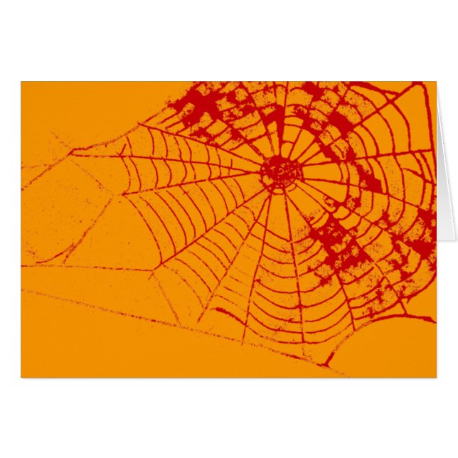 Spider Web The MUSEUM Zazzle Red Web (Voorkant Horizontaal)