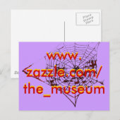 Spider Web The MUSEUM Zazzle the_museum Briefkaart (Voorkant / Achterkant)