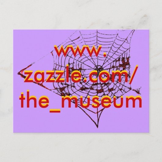 Spider Web The MUSEUM Zazzle the_museum Briefkaart (Voorkant)