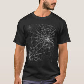 Spider Web TShirt Halloween Cobweb Kostuum Shirt (Voorkant)