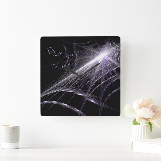 Spider Web Vierkante Klok (Huis)