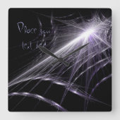 Spider Web Vierkante Klok (Voorkant)