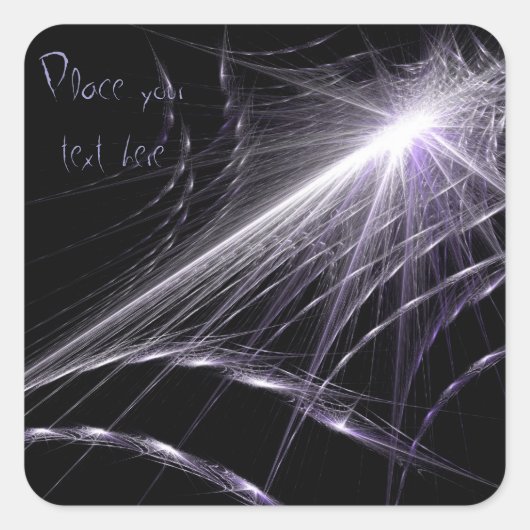 Spider Web Vierkante Sticker (Voorkant)