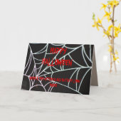 SPIDER WEB< WITCH EN BBT-kaart Kaart (Gele Bloem)