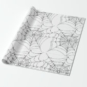 Spider Web Wrapping Paper Cadeaupapier (Uitgerold)