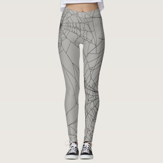 Spider web Yoga Leggings (Voorkant)
