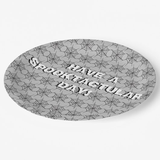 Spider Webs Pattern Papers Napkins Papieren Bordje (Gekanteld)