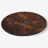 Spider-websites voor mousserende Sinaasappels Papieren Bordje (Gekanteld)