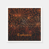 Spider-websites voor mousserende Sinaasappels Servet (Voorkant)