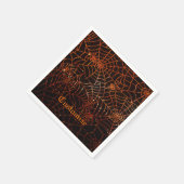 Spider-websites voor mousserende Sinaasappels Servet (Hoek)