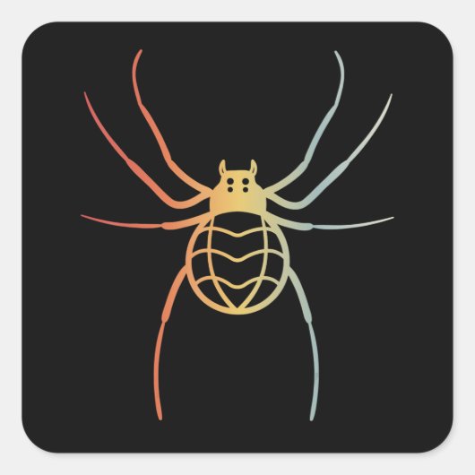Spider Whisperer Funny Tarantula Vintage Halloween Vierkante Sticker (Voorkant)