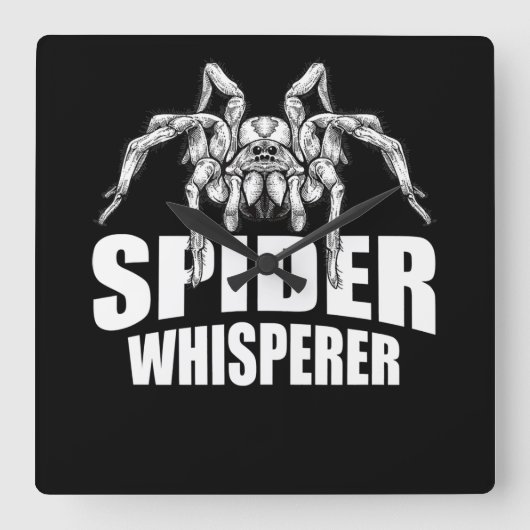 Spider Whisperer Halloween Tarantula Spider Gift Vierkante Klok (Voorkant)