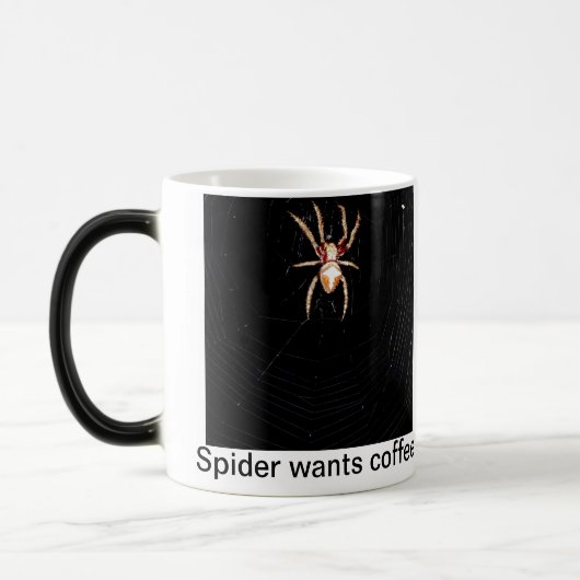 Spider wil koffie magische mok (Links)