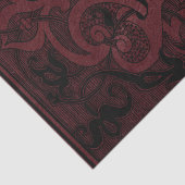 Spider Witch | Donkere rode Fantasy Spiderweb Flou Tissuepapier (Detail)