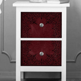 Spider Witch | Donkere rode Fantasy Spiderweb Flou Tissuepapier