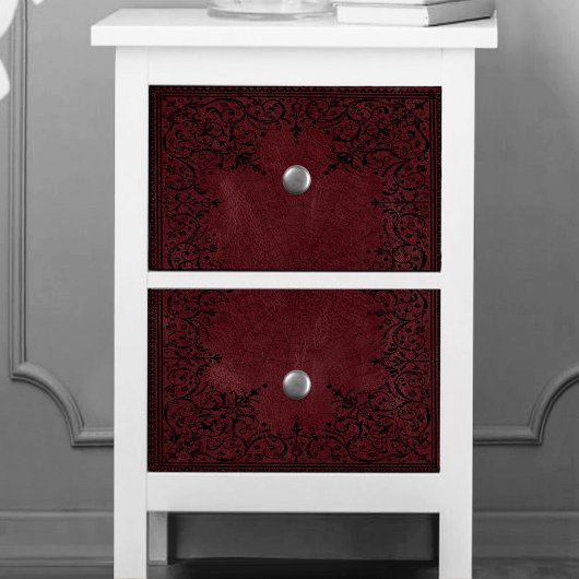 Spider Witch | Donkere rode Fantasy Spiderweb Flou Tissuepapier