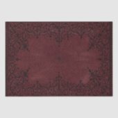 Spider Witch | Donkere rode Fantasy Spiderweb Flou Tissuepapier (Voorkant)