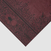 Spider Witch | Donkere rode Fantasy Spiderweb Flou Tissuepapier (Detail)