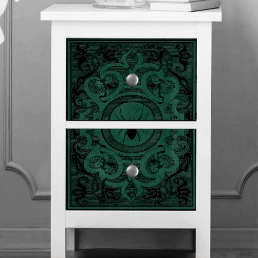 Spider Witch | Emerald Green Spiderweb Floure Tissuepapier