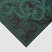 Spider Witch | Emerald Green Spiderweb Floure Tissuepapier (Detail)