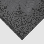 Spider Witch | Grijze Fantasy Spiderweb Floure Tissuepapier (Detail)