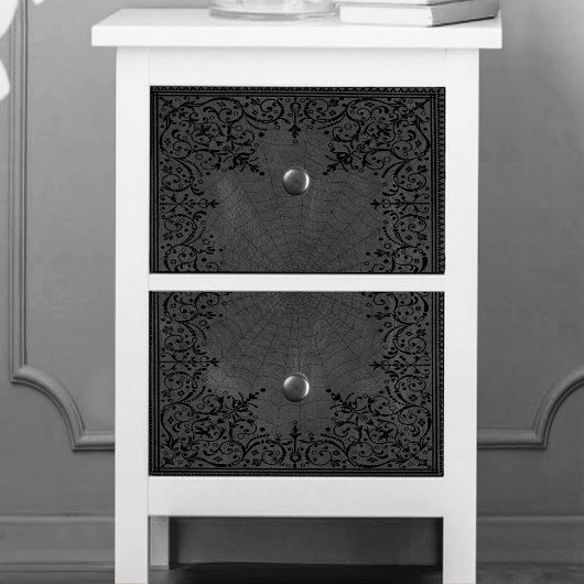 Spider Witch | Grijze Fantasy Spiderweb Floure Tissuepapier