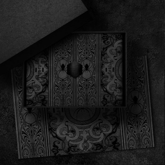 Spider Witch | Grijze Fantasy Spiderweb Floure Tissuepapier