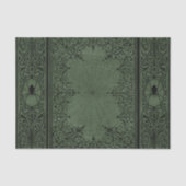 Spider Witch | Sage Green Spiderweb Floure Tissuepapier (Voorkant)