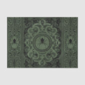 Spider Witch | Sage Green Spiderweb Floure Tissuepapier (Voorkant)