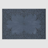 Spider Witch | Stusty Slate Blue Spiderweb Floure Tissuepapier (Voorkant)