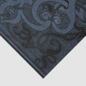 Spider Witch | Stusty Slate Blue Spiderweb Floure Tissuepapier (Detail)