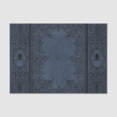 Spider Witch | Stusty Slate Blue Spiderweb Floure Tissuepapier (Voorkant)