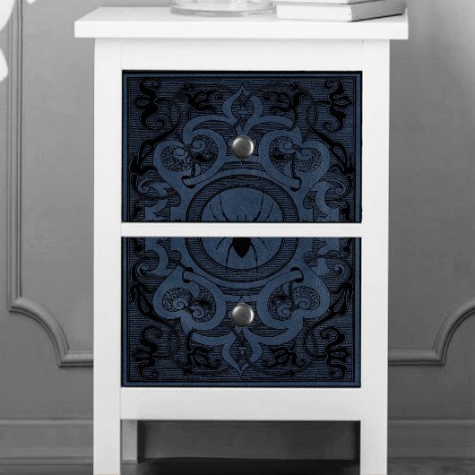 Spider Witch | Stusty Slate Blue Spiderweb Floure Tissuepapier