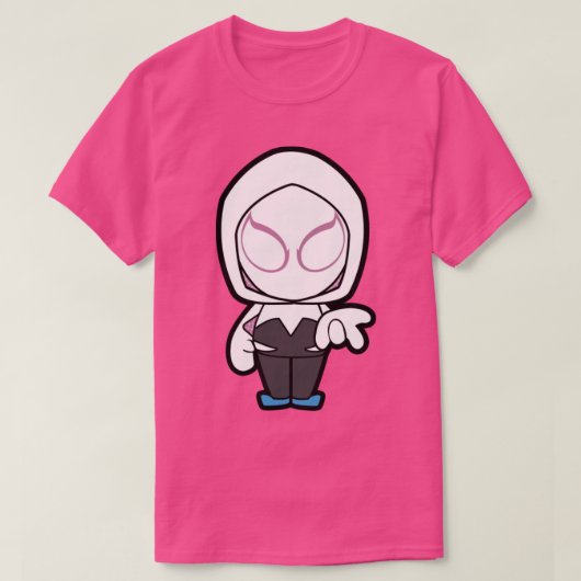 Spider Woman Gwen Stacy Chibi T-shirt (Design voorkant)