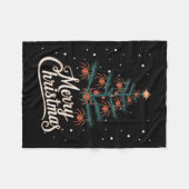 Spider Xmas Tree Spiders Kerstboom Tanktop 2 Fleece Deken (Voorkant (Horizontaal))